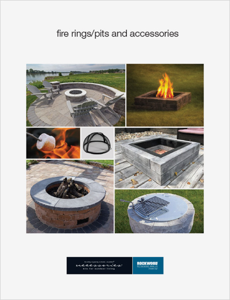 Grand Fire Ring Kit Rockwood, Necessories Fire Pit Cover
