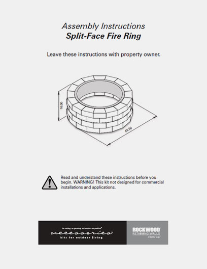 Split-Face Fire Ring Installation Guide